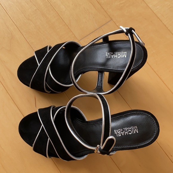 Michael Kors Lexie Suede Platform Sandal size 7.5 - Picture 3 of 11